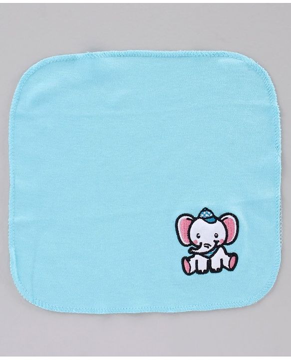 Babyhug 100% Cotton Clothing Gift Set Elephant Print Pack of 8 - Blue