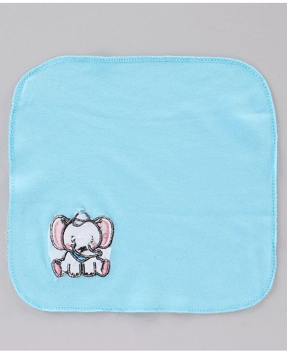 Babyhug 100% Cotton Clothing Gift Set Elephant Print Pack of 8 - Blue