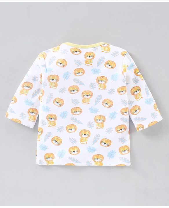 Babyhug 100% Cotton Clothing Gift Set Elephant Print Pack of 8 - Blue
