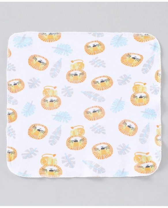 Babyhug 100% Cotton Clothing Gift Set Elephant Print Pack of 8 - Blue