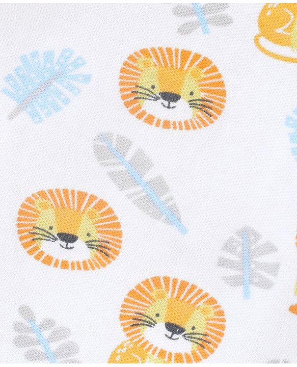 Babyhug 100% Cotton Clothing Gift Set Elephant Print Pack of 8 - Blue