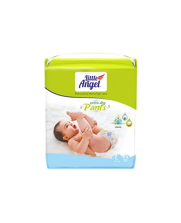 Little Angel Pant Style Extra Dry Large Diapers 64 Pieces Online in India,  Buy at Best Price from Firstcry.com - 11206615