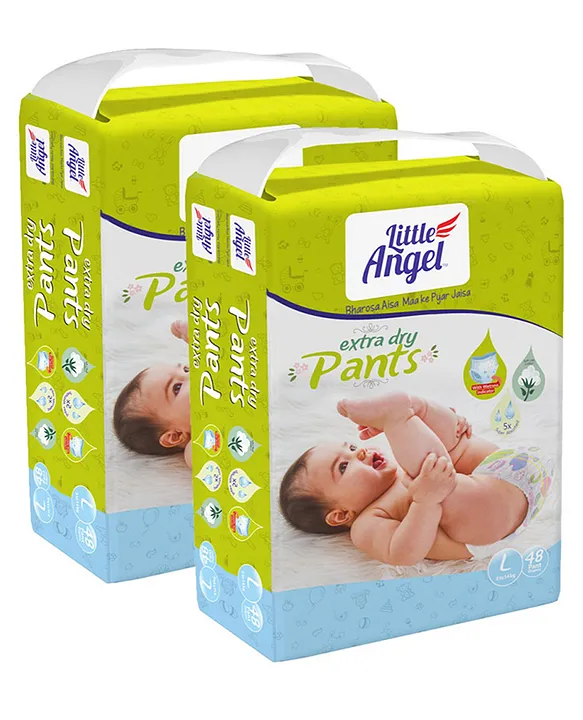 Nonwoven Little Angel Baby Diapers Pant, Size: Small medium large XL at Rs  280/pack in Vadodara