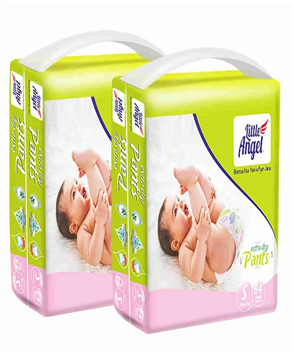 Cotton Little Angel Baby Diapers Pant, Size: Small, Packaging Size: Jumbo  at Rs 275/packet in Ratlam