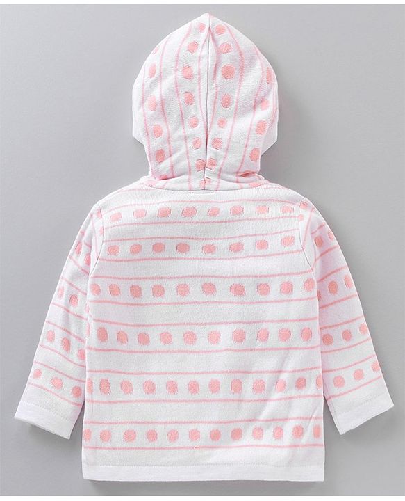Babyhug Full Sleeves Sweater Set Argyle Design - Pink