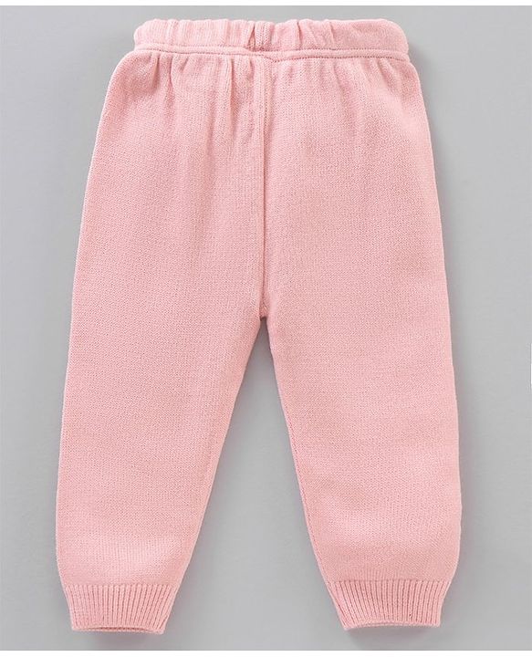 Babyhug Full Sleeves Sweater Set Argyle Design - Pink