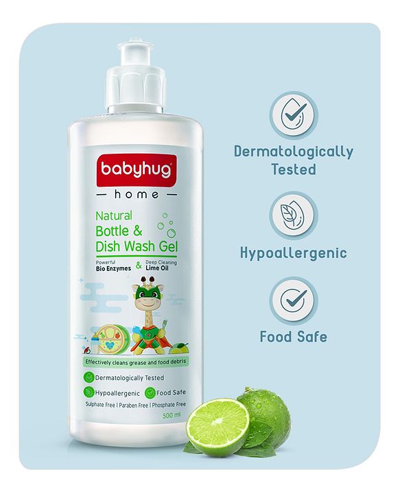 Babyhug Home Natural Dishwash Gel - 500 ml