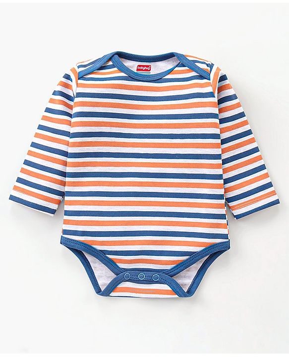 Babyhug 100% Cotton Full Sleeves Onesie Pack of 7 - Multicolor