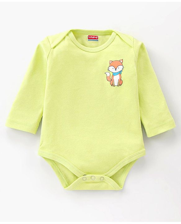 Babyhug 100% Cotton Full Sleeves Onesie Pack of 7 - Multicolor
