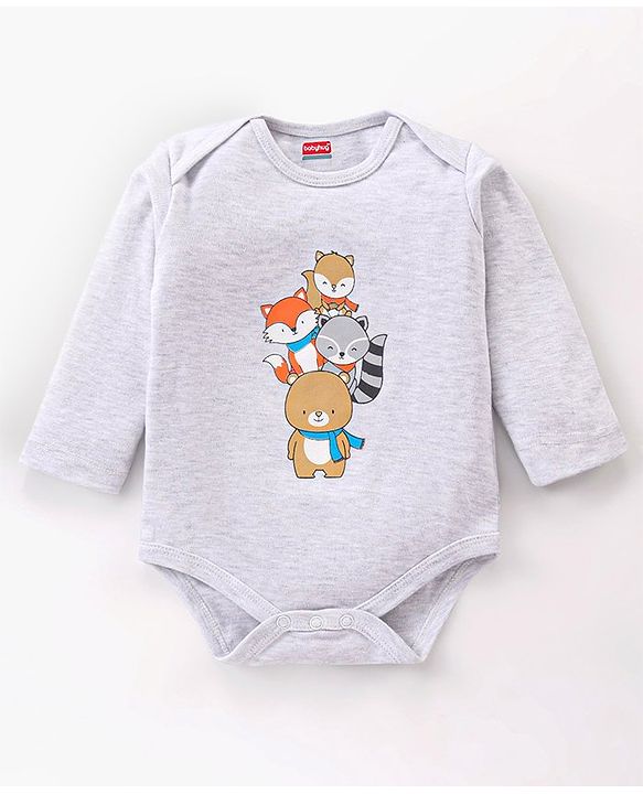Babyhug 100% Cotton Full Sleeves Onesie Pack of 7 - Multicolor