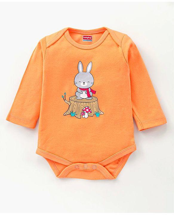 Babyhug 100% Cotton Full Sleeves Onesie Pack of 7 - Multicolor