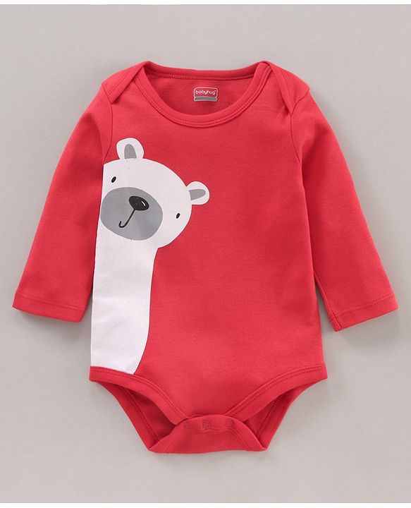 Babyhug 100% Cotton Full Sleeves Onesies Multi Print Pack of 3 - Multicolour