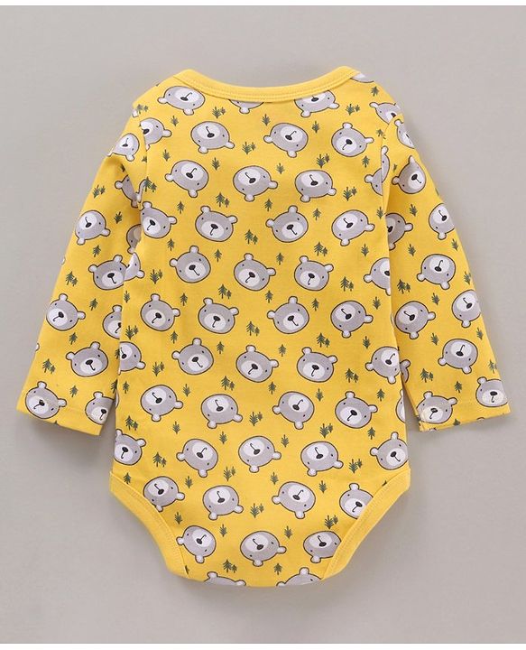 Babyhug 100% Cotton Full Sleeves Onesies Multi Print Pack of 3 - Multicolour