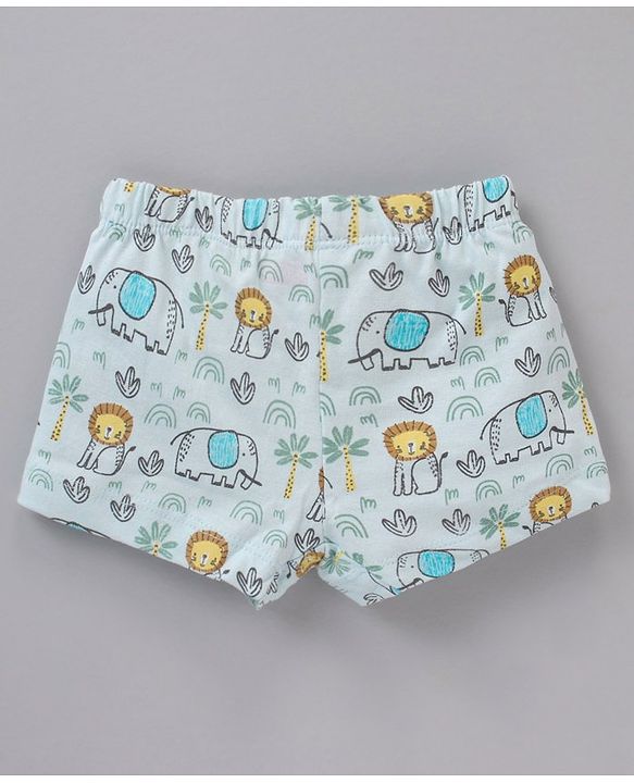 Babyhug 100% Cotton Briefs Stripes & Animal Print Pack of 3- Multicolor