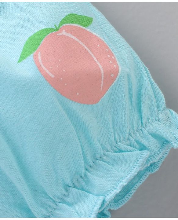 Babyhug 100% Cotton Bloomer Stripes & Peach Print Pack of 3- Multicolor