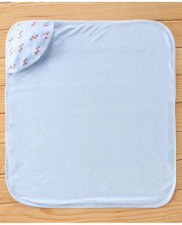 Babyhug Hooded Towel Fish Print - Blue