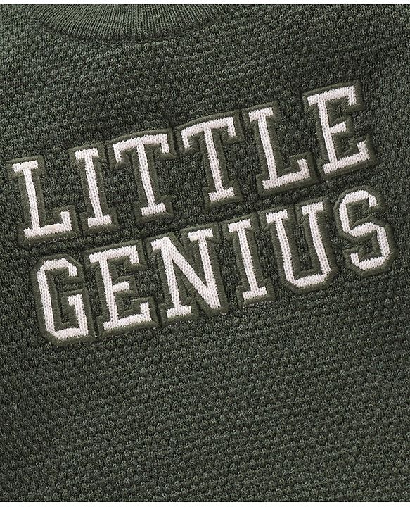 Babyhug Full Sleeves Sweater Text Design- Green