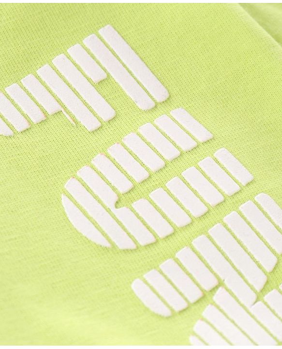 Babyhug Cotton Knit Full Sleeves Spaceship Printed T Shirt - Lime Punch