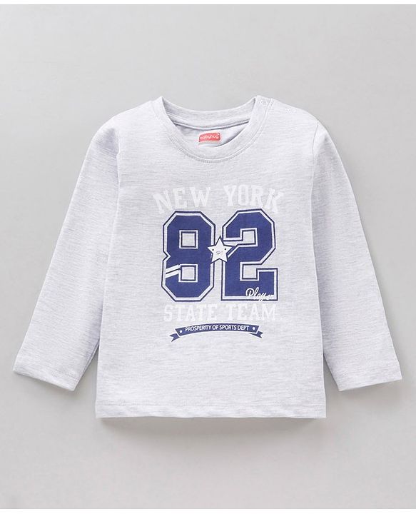 Babyhug Full Sleeves Cotton T-Shirts Printed Pack of 5- Multicolor