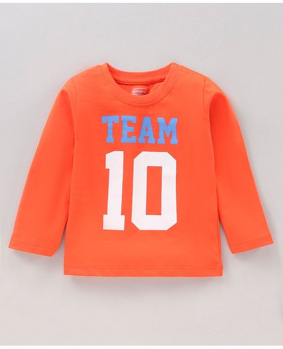Babyhug Full Sleeves Cotton T-Shirts Printed Pack of 5- Multicolor