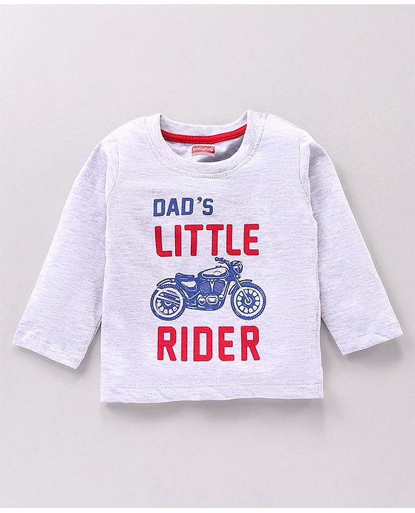 Babyhug Full Sleeves Tees Text Print Pack of 5 - Multicolor