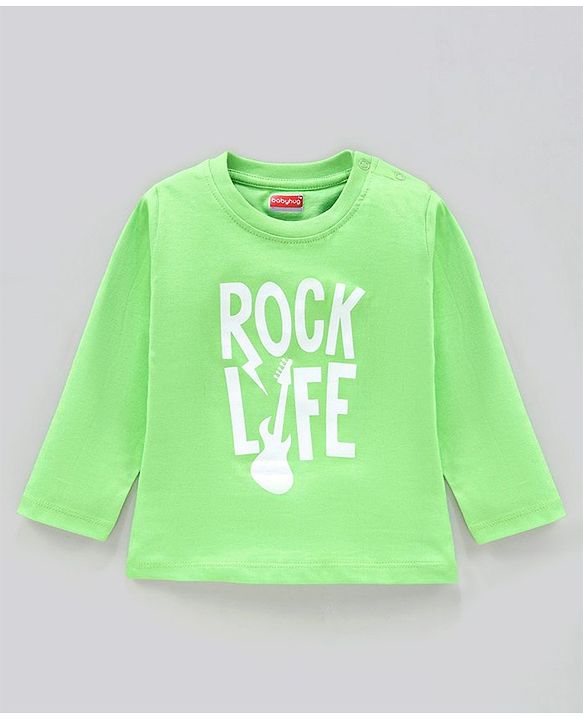 Babyhug Full Sleeves Cotton T-Shirts Printed Pack of 5- Multicolor
