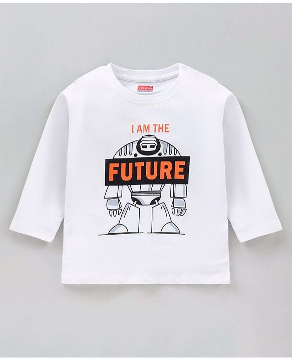 Babyhug Full Sleeves Cotton T-Shirts Printed Pack of 5- Multicolor