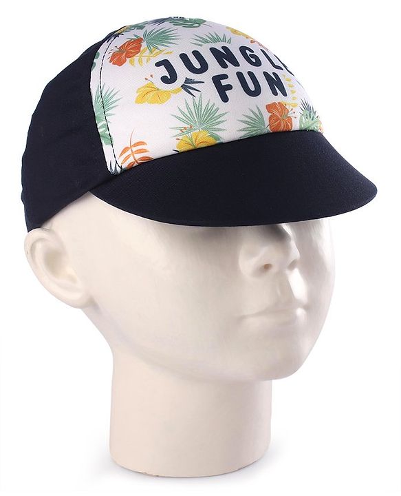 Babyhug Summer Cap Jungle Print Multicolour - Diameter 14 cm