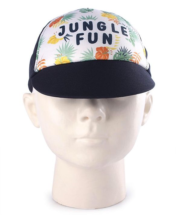 Babyhug Summer Cap Jungle Print Multicolour - Diameter 14 cm