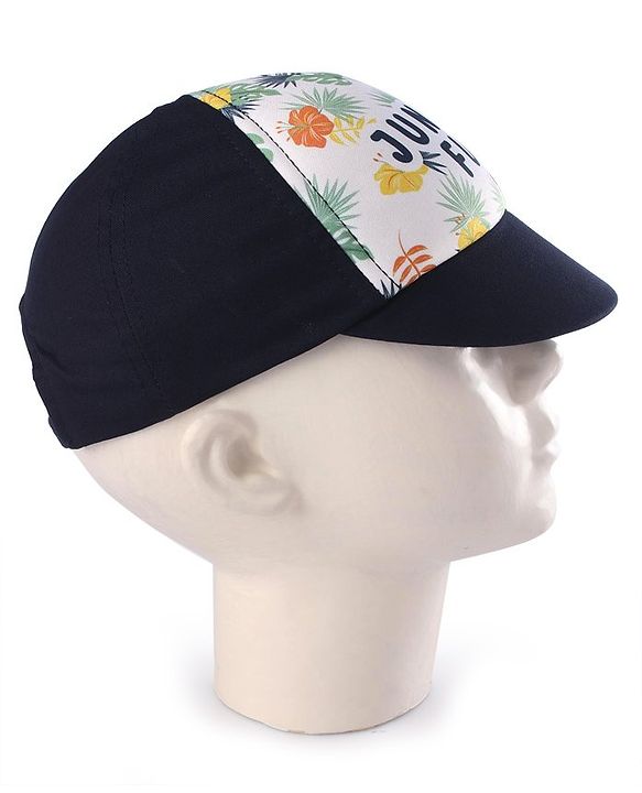 Babyhug Summer Cap Jungle Print Multicolour - Diameter 14 cm