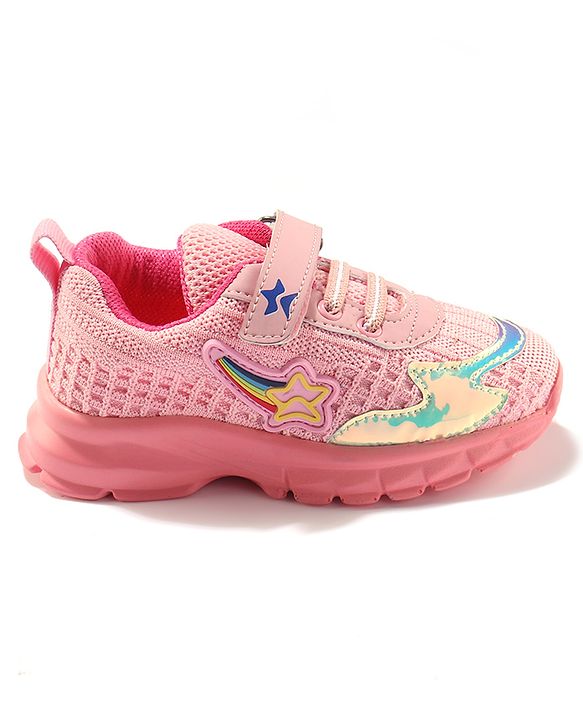 Cute Walk by Babyhug Velcro Closure Sneakers - Pink