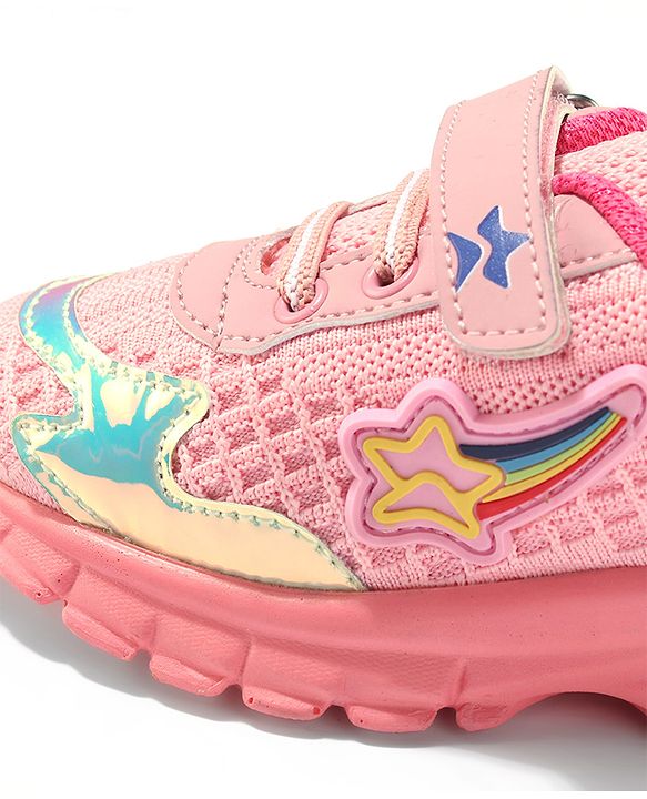 Cute Walk by Babyhug Velcro Closure Sneakers - Pink