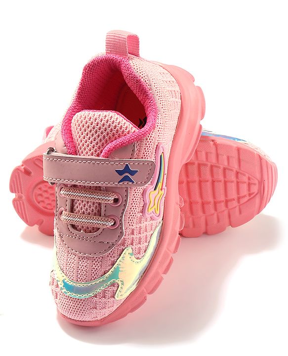Cute Walk by Babyhug Velcro Closure Sneakers - Pink