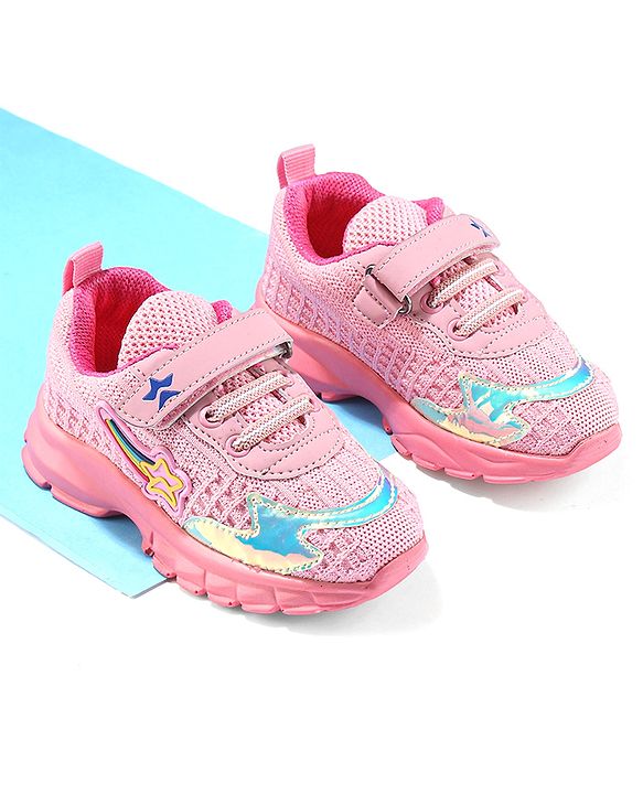 Cute Walk by Babyhug Velcro Closure Sneakers - Pink