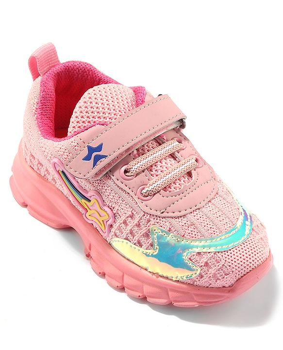 Cute Walk by Babyhug Velcro Closure Sneakers - Pink