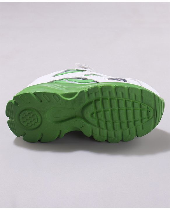 Cute Walk by Babyhug Solid Sneakers with Velcro Closure - Green