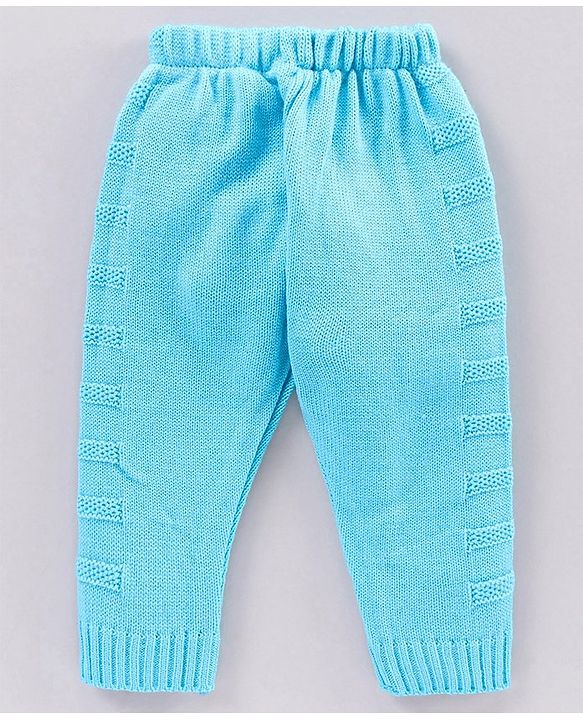 Babyhug Full Sleeves Sweater & Pyjama Set Printed - Blue