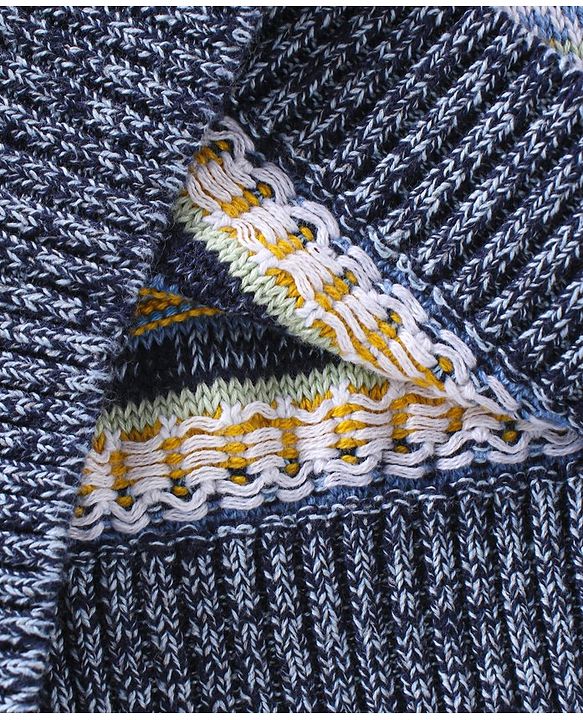Babyhug Full Sleeves Stripes Pullover - Navy