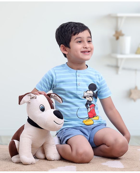 Babyhug Dog Soft Toy White and Brown - Height 35 cm
