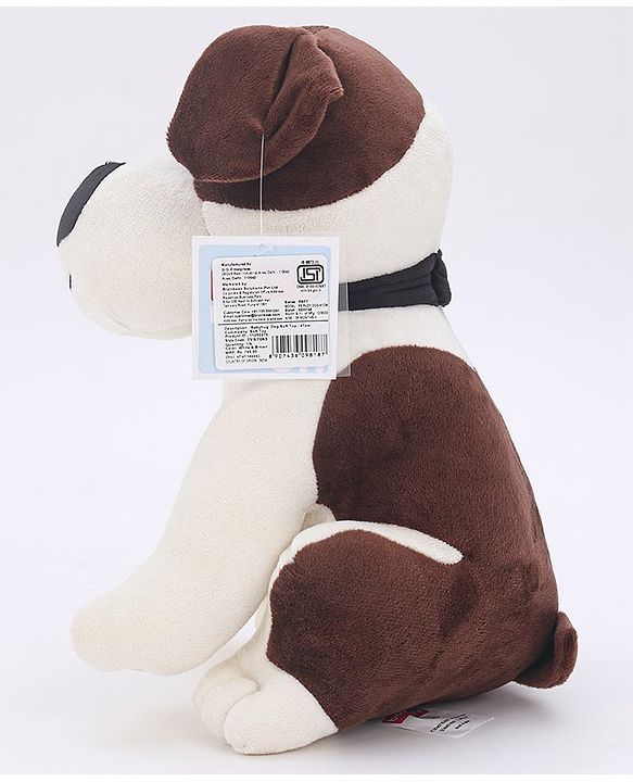 Babyhug Dog Soft Toy White and Brown - Height 35 cm