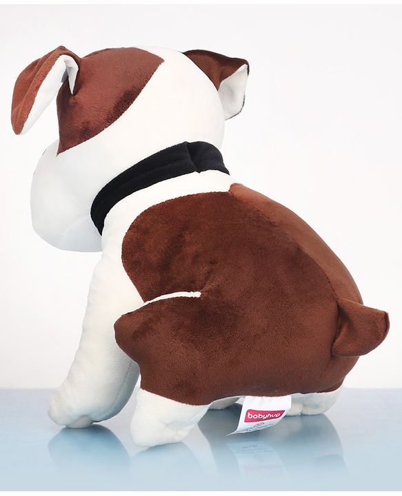 Babyhug Dog Soft Toy White and Brown - Height 35 cm