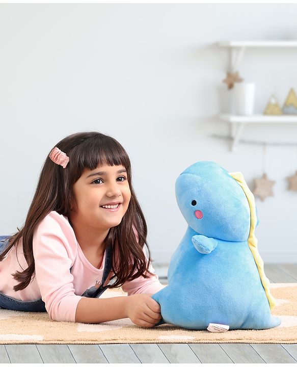Babyhug Dinosaur Soft Toy Blue - Height 28 cm
