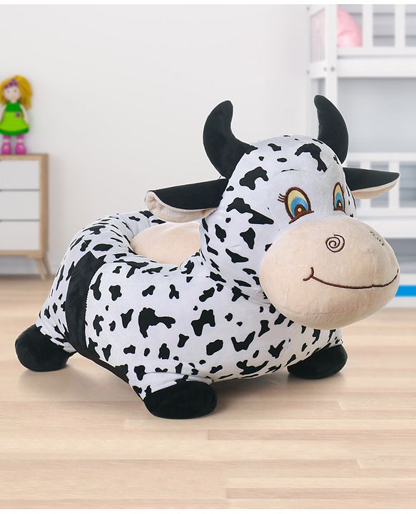 Babyhug Cow Shaped Soft Seat Chair - White
