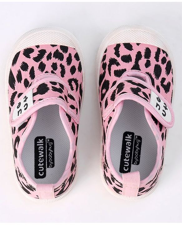 Cute Walk by Babyhug Velcro Closure Casual Shoes- Pink