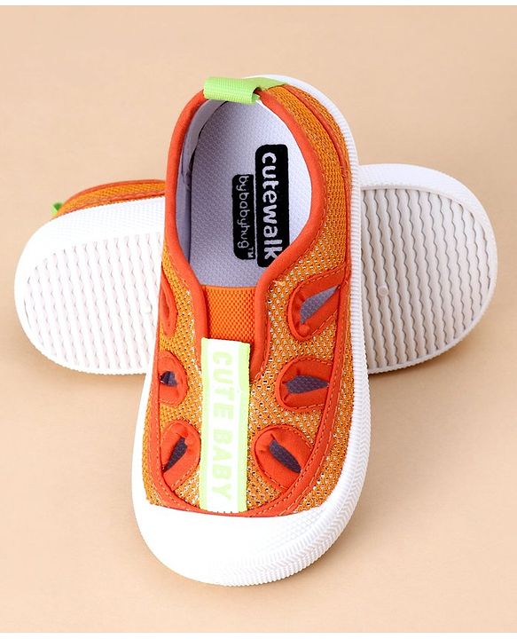 Cute Walk by Babyhug Casual Shoes - Orange
