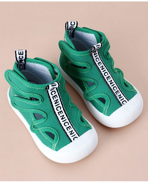 Cute Walk by Babyhug Casual Shoes with Velcro - Green
