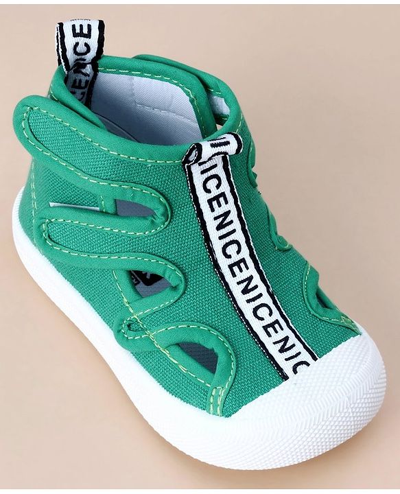 Cute Walk by Babyhug Casual Shoes with Velcro - Green