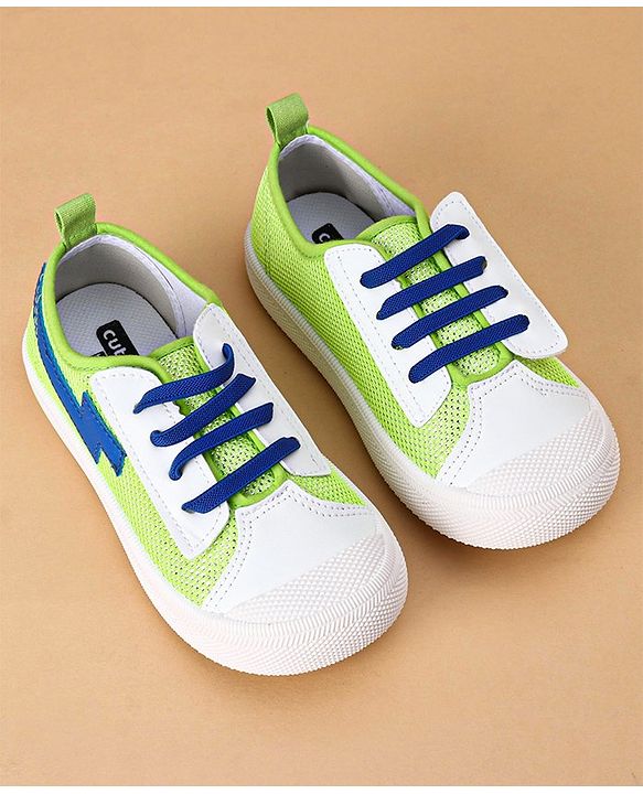 Cute Walk by Babyhug Casual Shoes Solid - Green Blue
