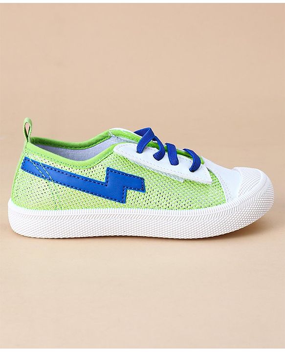 Cute Walk by Babyhug Casual Shoes Solid - Green Blue