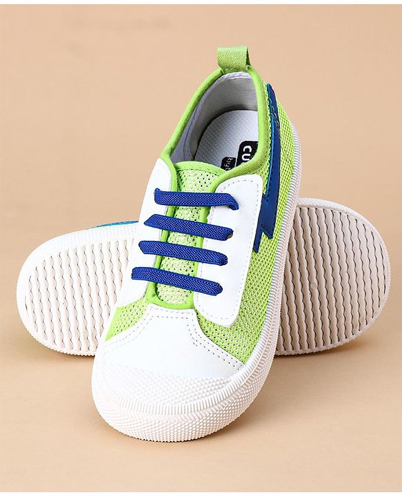 Cute Walk by Babyhug Casual Shoes Solid - Green Blue